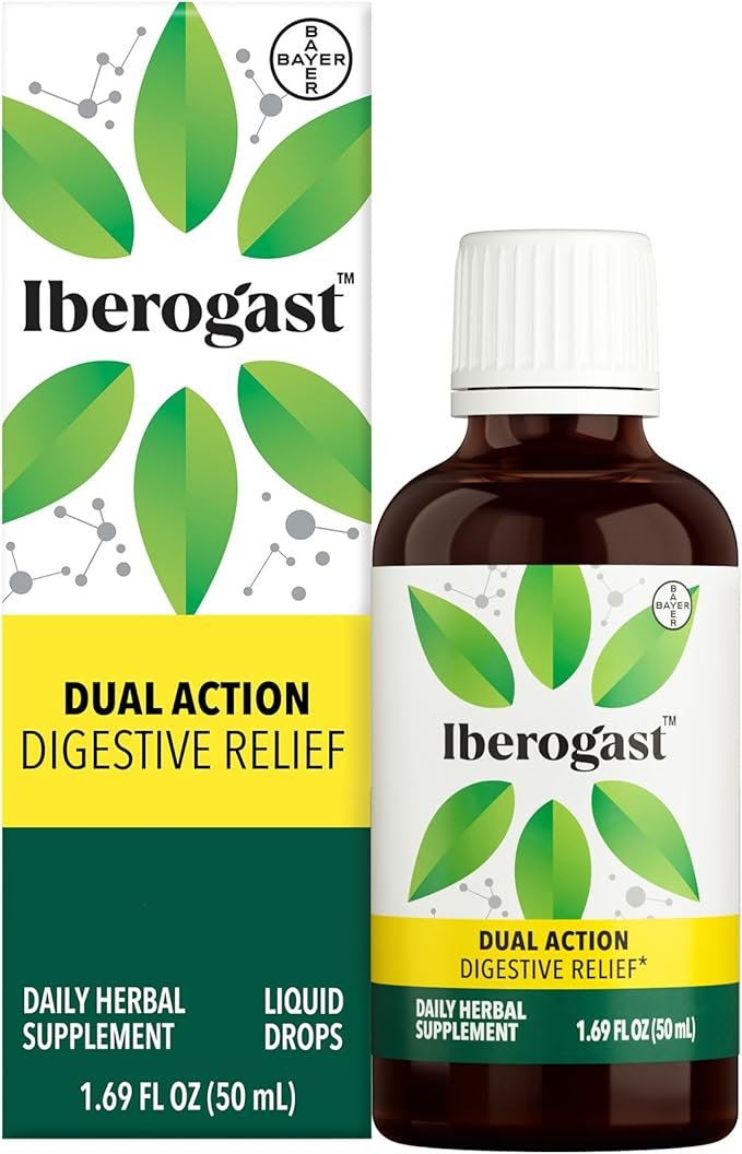 Iberogast Dual Action Digestive Relief, Daily Herbal Supplement