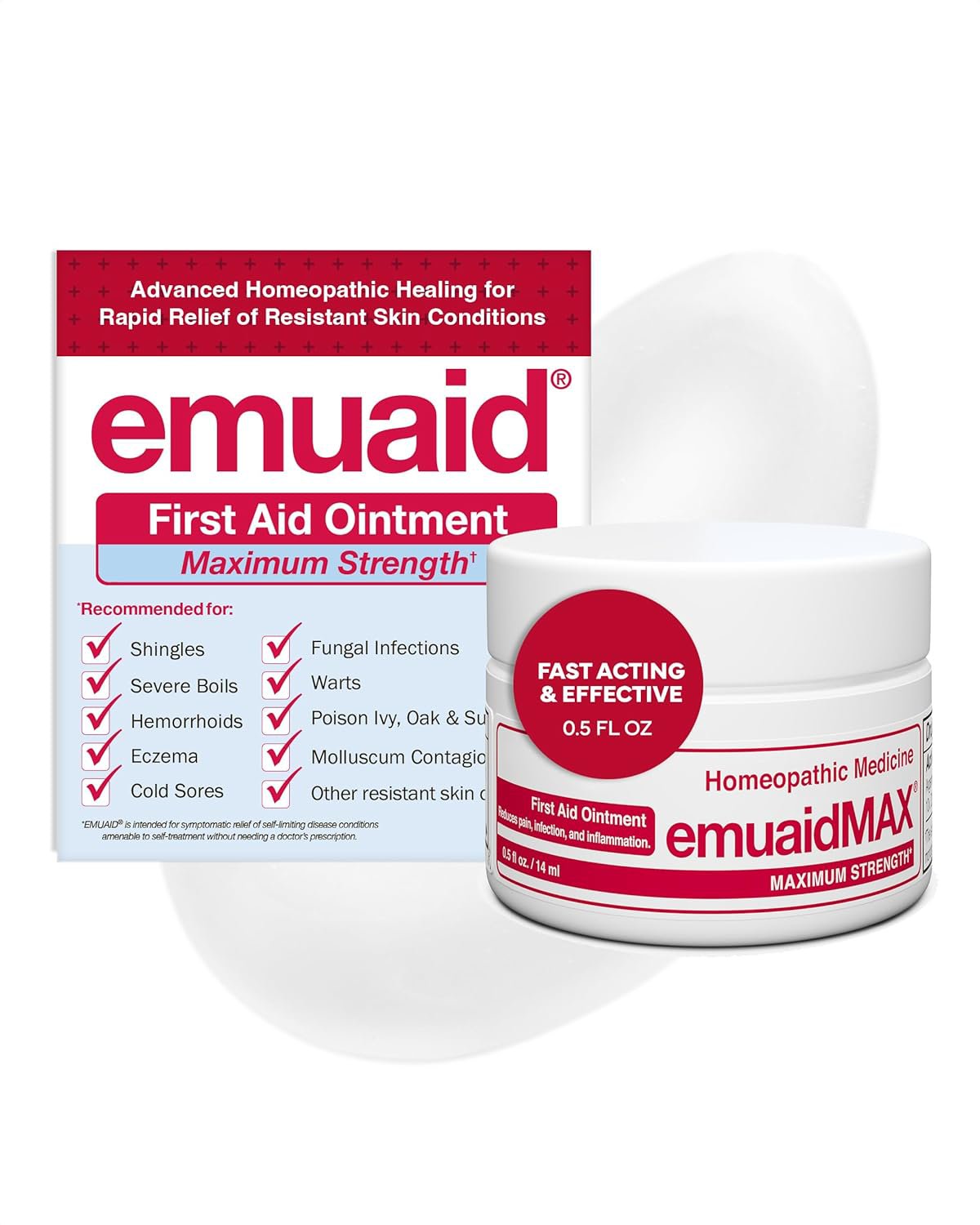 emuaid EMUAIDMAX Ointment 0.5oz - Eczema Cream. Maximum Strength Treatment.