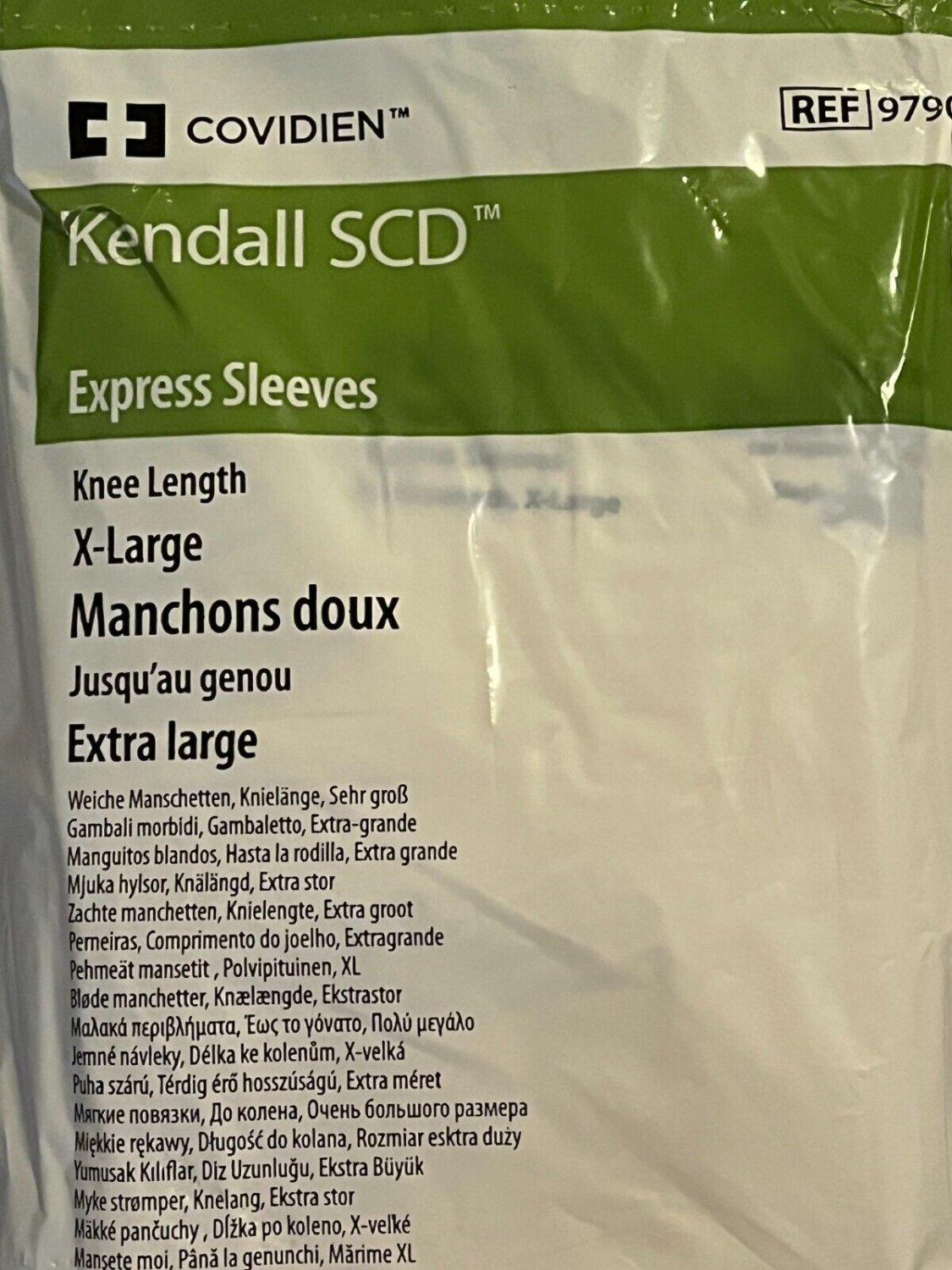 Kendall 700 Express SCD Compression Leg Sleeves Knee Length XLARGE XL 9790