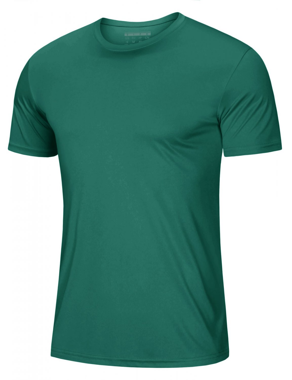 Men Soft Summer Anti-uv Emerald Green T-shirts