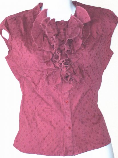 ELEVENSES Womens dark pink/rose blouse Size 4