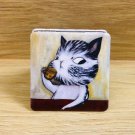 "cat drinking coffee elegantly"  Mirror