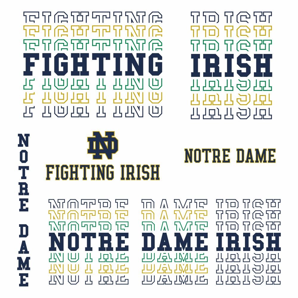 Leprechaun Svg Fighting Vector Football Notre Dame Bundle Irish Team ...