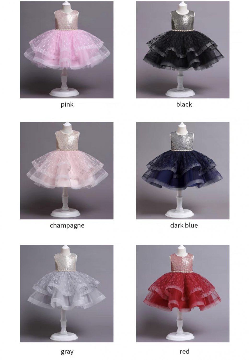 Girls Sequined party dress