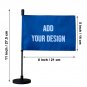 Bagetu Personalized Car Flag with Magnetic Base and Flexible FlagPole for Car Hood