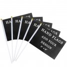 Custom Stick Flag Personalized Small Mini Flags Hand Held Waving with Pole
