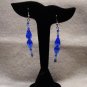 LC985E - Capri Blue and Clear Swarovski Earrings