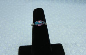 LC996R - Blue swirl Ring