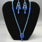 LC956S - Capri Blue Swarovski Necklace and Earring set