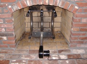 300 BTU Fireplace Furnaces Wood Burning Fireplace Grate Heater Hearth Heat Exchanger W/Blower