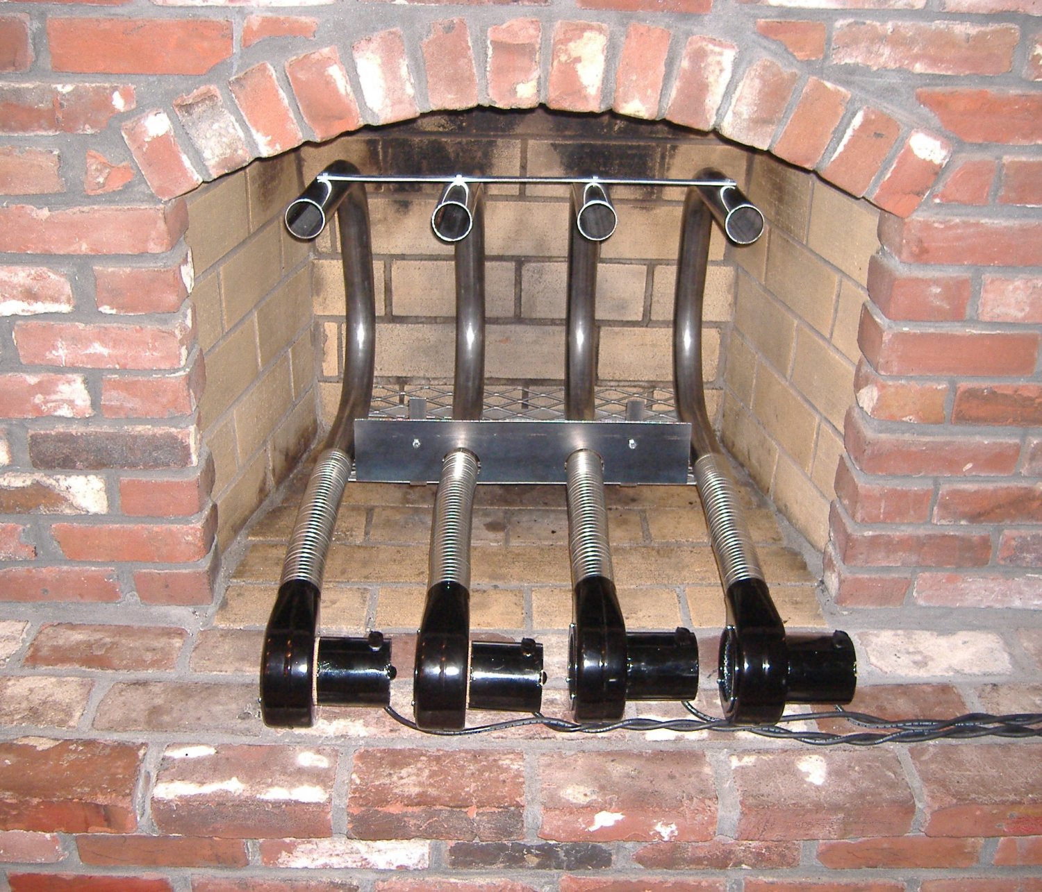 165,000 BTU Fireplace Furnaces - Wood Burning Fireplace Grate Heater ...