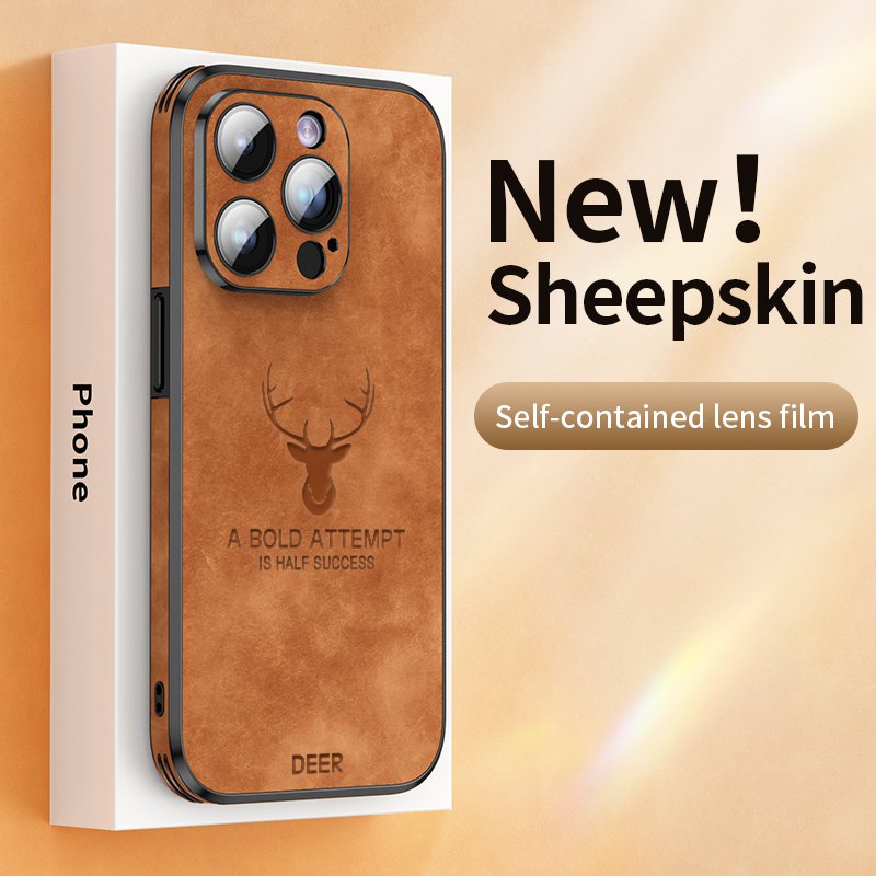 Luxury Deer Leather Case For iPhone