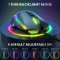 ONIKUMA Wired Gaming Mouse, 7 Programmable Buttons and 7 RGB Lighting Modes