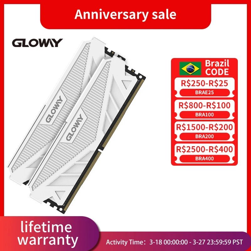 Gloway memory ram ddr4 8gb 16gb 3200mhz 3600mhz