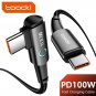 Toocki 100W 90 Degree USB C to USB C Cable for Various Devices