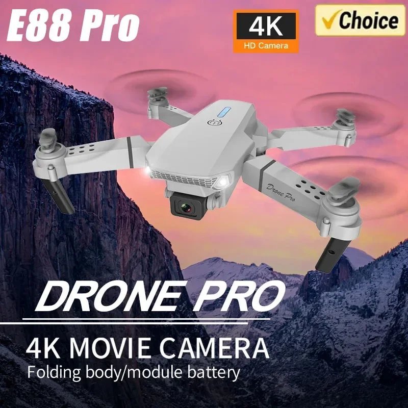 New E88Pro RC Drone 4K Professional with 1080P
