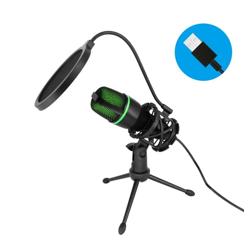 Professional USB Condenser Microphone for PC