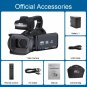 Full 4k Camcorder 64MP Youtuber Professional Digital Video Camera for Streaming