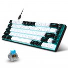 68 Keys Ergonomic RGB Backlit LED Mechanical Keyboard