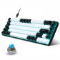 68 Keys Ergonomic RGB Backlit LED Mechanical Keyboard