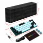 68 Keys Ergonomic RGB Backlit LED Mechanical Keyboard