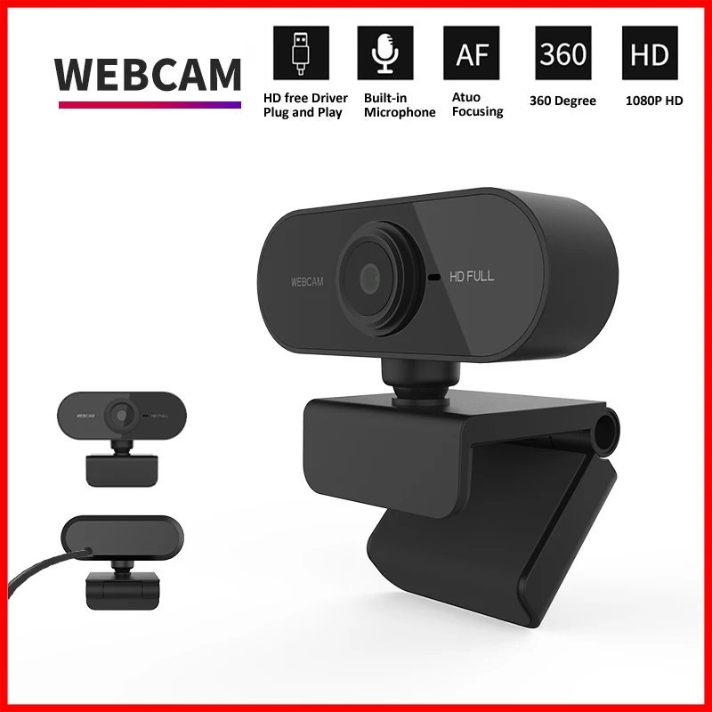 1080P Mini HD Webcam with Microphone