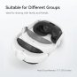 KIWI design Head Strap with 6400 mAh Battery Compatible with Meta Quest 3