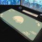 Japanese Koi Fish Desk Mat, Sun Cloud, Japanese Art Stamp, Sunrise.