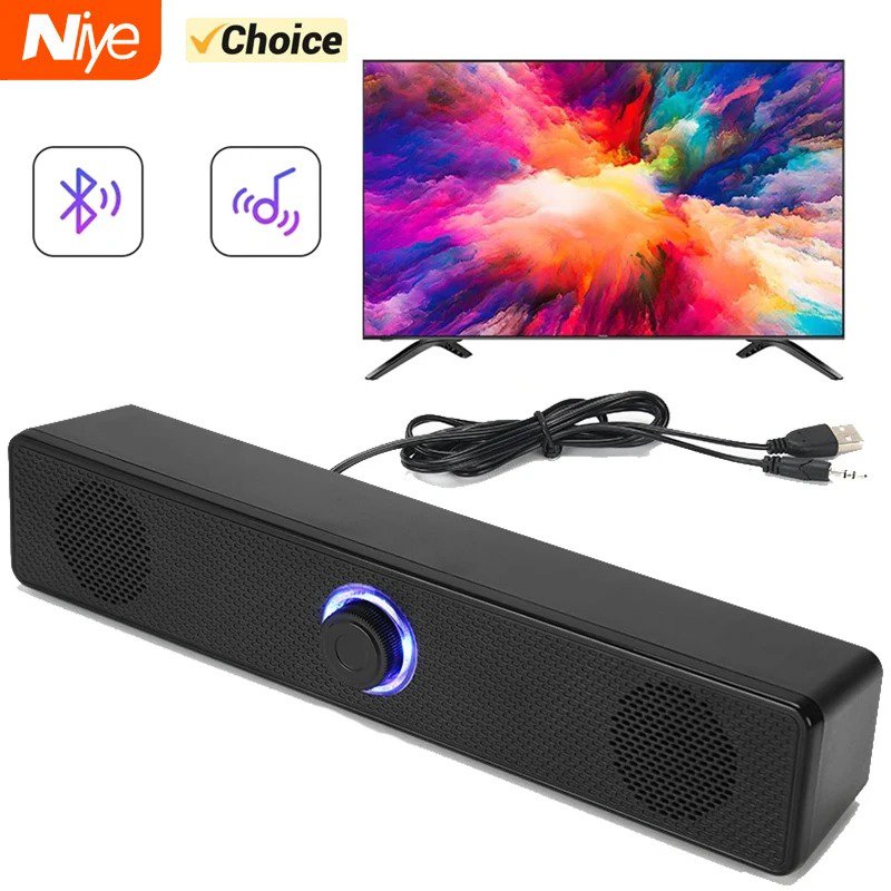 PC Sound Bar Wired Wireless Bluetooth Speaker for TV Pc