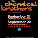 THE CHEMICAL BROTHERS Original Concert Poster 2' x 3' NYC 2007 MINT
