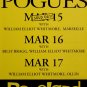 THE POGUES Original Concert Poster * ROSELAND NYC * 17" x 22" Rare 2008 Mint