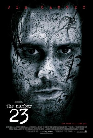 THE NUMBER 23 Original Movie Poster * JIM CARREY * Huge 4' x 6' Rare 2007 Mint
