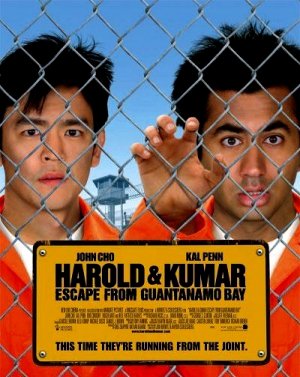 Harold & Kumar ESCAPE GITMO Original Movie Poster 2' x 3' Rare 2008 Mint