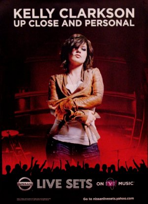 Kelly Clarkson Original Music Poster SET * LIVE SETS & GLACEAU * 2' x 3' Rare 2007 Mint