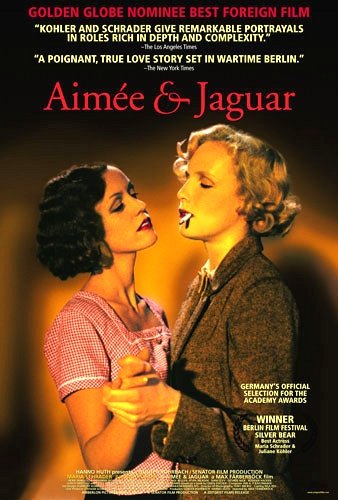 AIMEE & JAGUAR Movie Poster * MARIA SCHRADER & JULIANE KOHLER * 27" x 40" Rare 1999 NEW