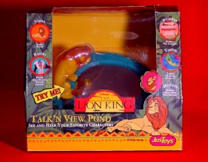 Disney's THE LION KING Talk'N View Pond Toy * Mufasa & Pals * Sealed 1994 MINT