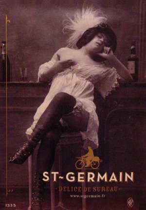 St. Germain Original Liqueur AD Poster DELICE D SUREAU 3' x 4' NUDE 2007 Mint