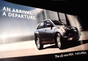 Toyota MDX Acura Original BusStop AD Poster 3' x 6' NEW 2007