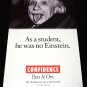 Albert Einstein * CONFIDENCE * Original Poster 2' x 4' Rare 2007 New
