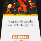 The Incredibles * FAMILY VALUES * Original Poster 2' x 4' Rare 2007 New