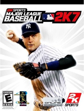 BASEBALL 2K7 Game Poster * Derek Jeter * XBOX 2' x 3' Rare 2007 NEW