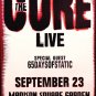 THE CURE Original Concert Poster 2' x 3' Madison SQ Garden NYC 2007 MINT