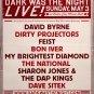 DARK WAS THE NIGHT Concert Poster * RADIO CITY NYC * 2' x 3' Rare 2009 Mint