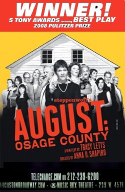 AUGUST : OSAGE COUNTY Broadway Poster * CAST * 4' x 6' Rare NEW 2008