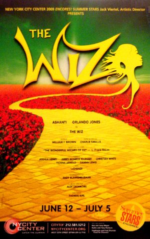 THE WIZ New York City Center Poster 14" x 22" Rare 2009 NEW