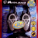 Midland GXT900VP4 * H20 * 42-Channel 30 MILE 2-WAY WALKIE TALKIE RADIOS ( Pair of 2 ) NEW
