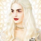 Burton's Alice in Wonderland Orig Movie Poster Anne Hathaway * WHITE QUEEN * 4' x 6' Rare 2010 NEW