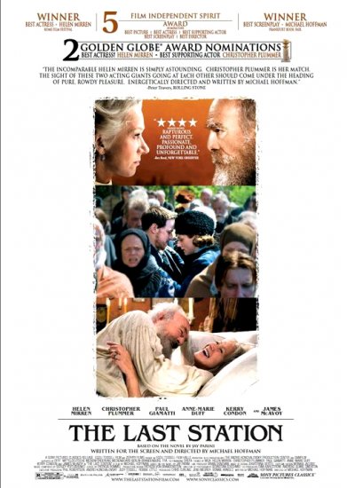 The Last Station Movie Poster * CHRISTOPHER PLUMMER * 27" x 40" Rare 2009 NEW