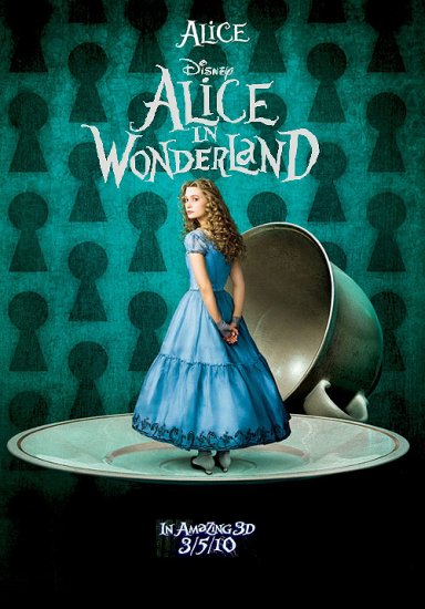 Tim Burton's Alice in Wonderland Original Movie Poster * ALICE * 4' x 6 ...