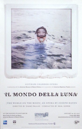 Gotham Chamber Opera * IL MONDO DELLA LUNA * Poster 14" x 22" Rare 2010 MINT